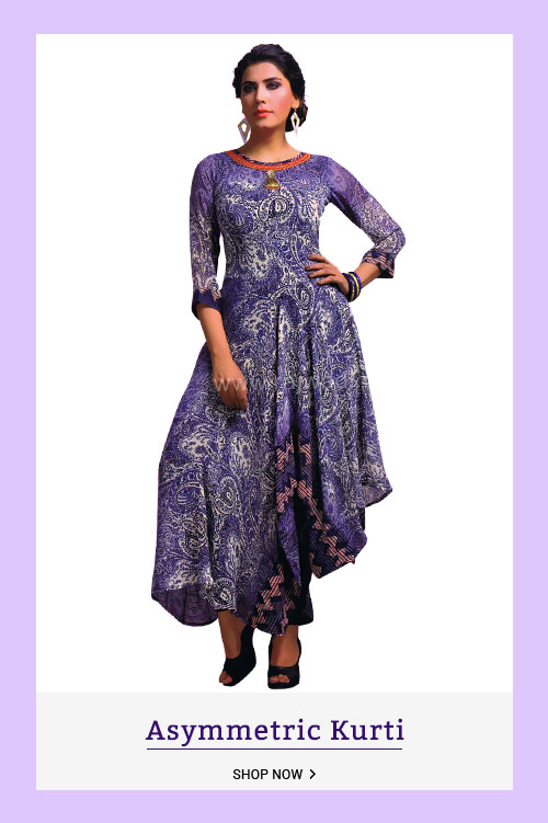asymmetric kurtis