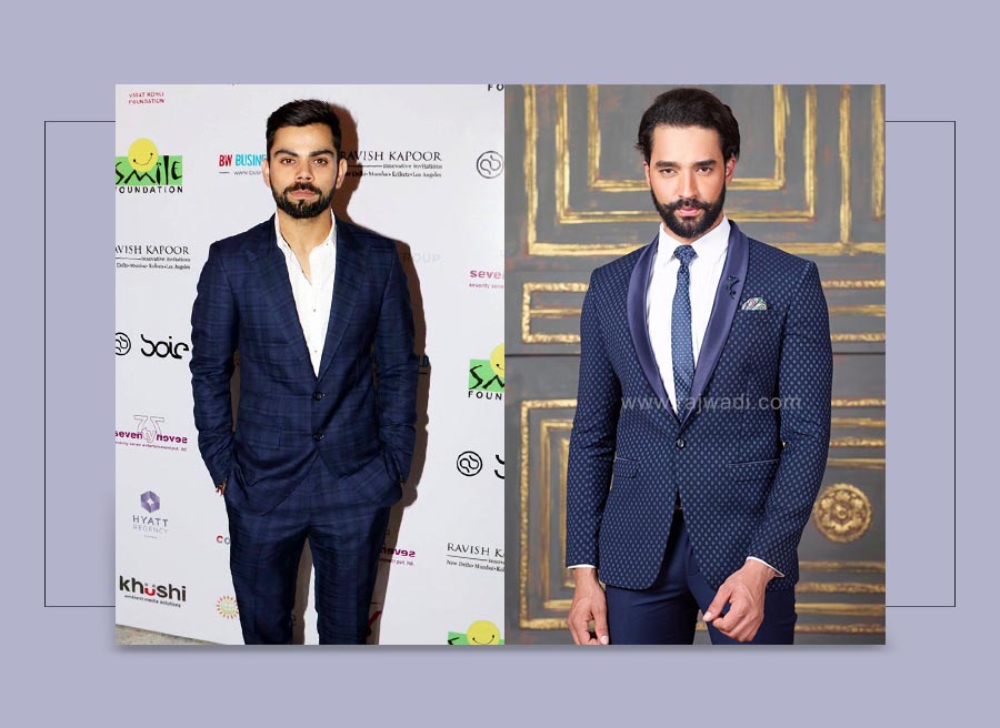 Blue color suit