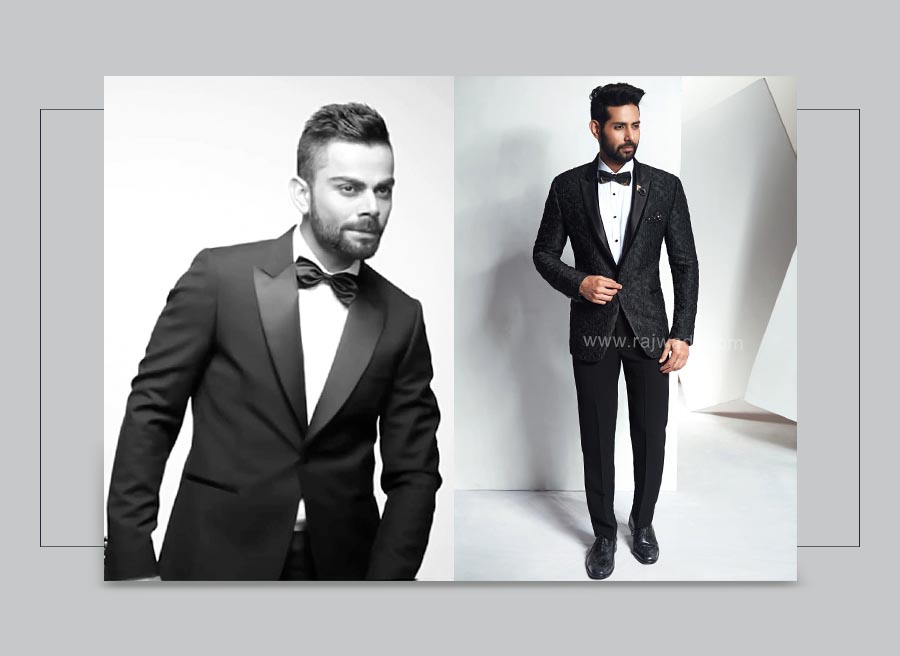 Black suit in imported fabric