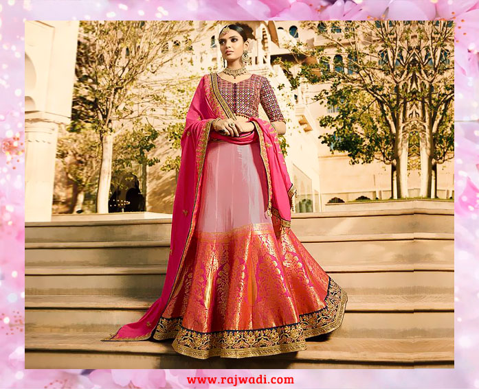 Shaded_Banarasi_silk_lehenga